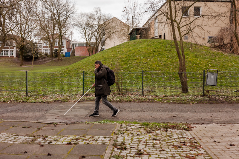 Spieler auf dem Heimweg vom Training